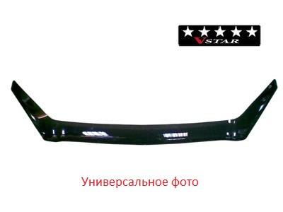 Дефлектор капота VSTAR Hyundai Santa Fe I 2000-2006 с загибом РАСПРОДАЖА