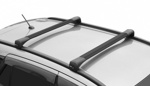Багажник LUX BRIDGE Black Audi Q7 c 2015 со штатными местами в рейлингах- фото