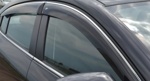 Ветровики клеящиеся Cobra tuning Renault Captur с 2016 с хромом- фото