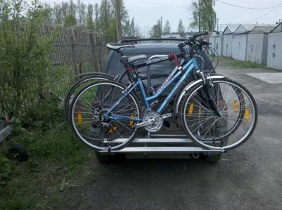 Велобагажник на запасное колесо Follow-Me 60363  (для 2-х велосипедов)