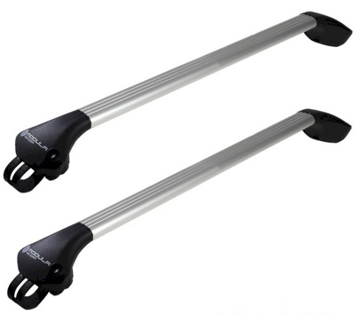 Багажник Modula Oval Bar System BLACK AL for open railing (на классические рейлинги) - фото