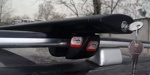 Багажник Amos FUTURA c поперечинами Aero-Alfa Black с замком- фото5