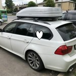 Автобокс ED Магнум 390 белый глянец на BMW 3 Е91- фото2