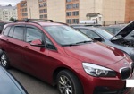Автобокс LUX Tavr 197 черный глянец + багажник Turtle Air2 на BMW 2 series Gran Tourer- фото