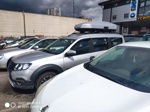 Автобокс LUX Tavr 197 серый глянец + багажник Turtle Air1 на Lada Largus Cross- фото