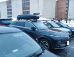 Автобокс Lux Tavr 197 черный матовый + багажник Lux Scout 2 Silver на Haval F7 2024- фото