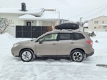 Автобокс Lux Tavr 140 черный матовый + багажник Lux Hunter на Subaru Forester c 2013- фото