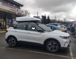 Автобокс Lux Irbis 175 белый глянец + багажник LUX Bridge Black на Belgee X50- фото