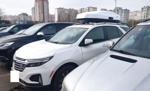 Автобокс Lux Tavr 197 белый глянец + багажник Lux Condor Black на Chevrolet Equinox 2- фото