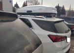Автобокс Lux Tavr 197 белый глянец + багажник Lux Condor Black на Chevrolet Equinox 2- фото3