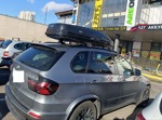 Автобокс ED Магнум 580 чёрный глянец + багажник Lux  на BMW X5 E70 c 2007- фото3
