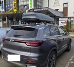 Автобокс Lux Irbis 175 тёмно-серый матовый + Lux Scout на Chery Tiggo 8- фото3