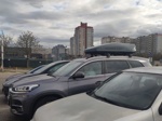 Автобокс Lux Irbis 175 тёмно-серый матовый + Lux Scout на Chery Tiggo 8- фото5