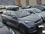 Автобокс Lux Irbis 175 тёмно-серый матовый + Lux Scout на Chery Tiggo 8- фото2