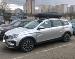 Автобокс  LUX TAVR 197 черный матовый (520 л; 197х89х40 см)- фото6