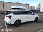 Автобокс Piligrim ED 390 белый глянец + багажник Turtle Air2 на Dongfeng Forthing M4 U-Tour- фото4
