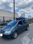 Автобокс ED Магнум 390 черный глянец + багажник 311 aero black на VW Sharan с 2000- фото2