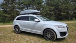 Автобокс ED Магнум 580 серый глянец + багажник Lux Scout 2 на Audi Q7 - фото