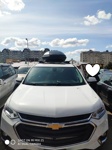 Автобокс WayBox 700 черный + багажник ED 311 aero на Chevrolet Traverse- фото2