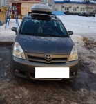 Автобокс ED Магнум 390 серый матовый + багажник Lux Hunter Toyota Corolla Verso с 2006- фото3