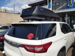 Автобокс WayBox 700 черный + багажник ED 311 aero на Chevrolet Traverse- фото6