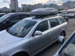 Автобокс  LUX TAVR 175 серый глянец (450 л; 175х85х40 см)- фото3